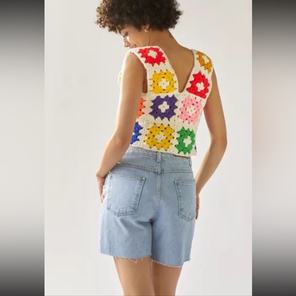 Urban Outfitters THE SERIES Granny Denim Short NWT SZ 31” - Picture 5 of 7